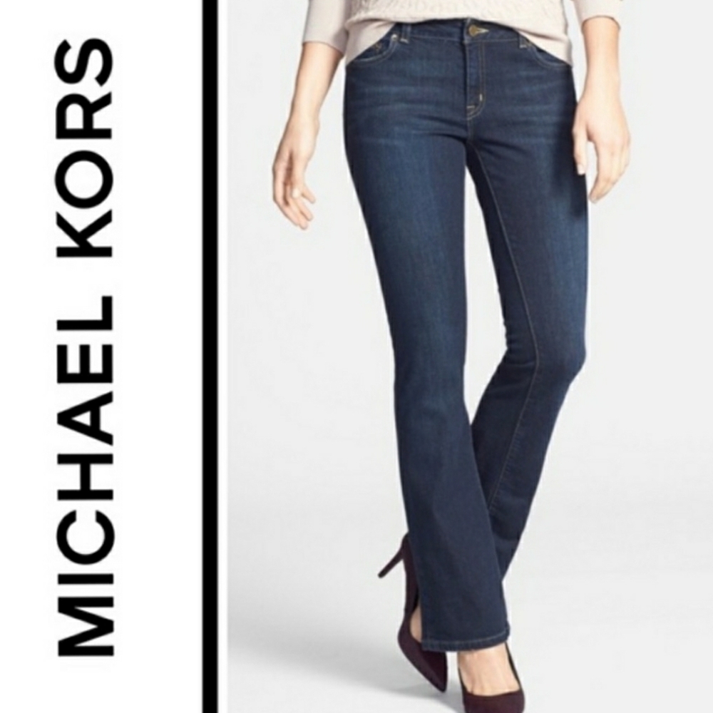 NWT Michael Kors Stretch Low Rise Bootcut Jeans. 8